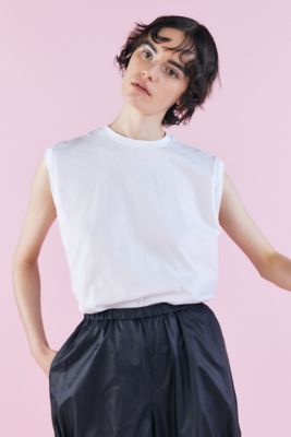 ＜nagonstans (Women)＞ｒｏｕｎｄ－ｈｅｍ　ｔａｎｋ　ｔｏｐ（４７０ＨＡ８８０－１６３０）