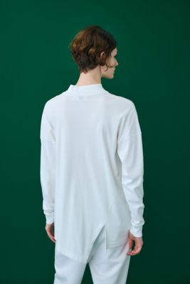 ｈｉｇｈ－ｎｅｃｋ　ａｓｙｍｍｅｔｒｙ　ｌｏｎｇ－ｓｌｅｅｖｅｓ　ｔ－ｓｈｉｒｔ（４７０ＨＡ８８０－１７４０）