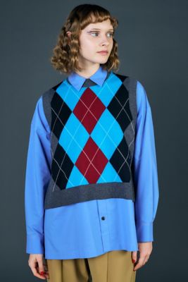 spring argyle vest（470HS170－1190 