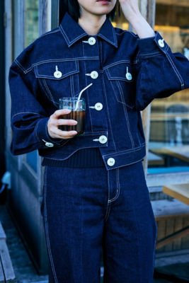 easy care useful denim jacket