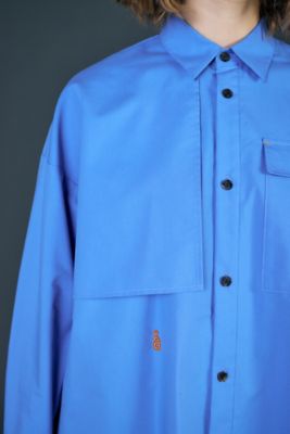 water－repellent round flare shirt