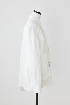ナゴンスタンス nagonstans 24SS water-repellent multi pocket shirt シャツ ブラウス 長袖 メッシュ M 黒 470HS430-1680 ナゴンスタンス nagonstans 24SS water-repellent multi pocket