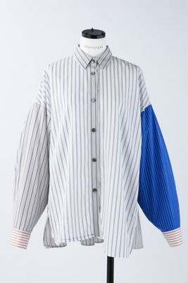 人気完売 nagonstans ナゴンスタンス mix-hem shirt M