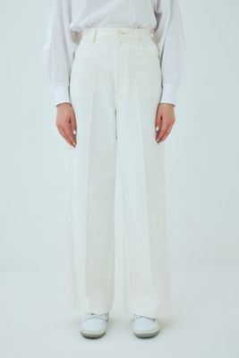 ＜nagonstans (Women)＞ｕｓｅｆｕｌ　ｃｅｎｔｅｒ－ｃｒｅａｓｅ　ｗｈｉｔｅ－ｗｉｄｅ　ｄｅｎｉｍ　ｐａｎｔｓ（４７０ＨＳ８３１－０７２０）