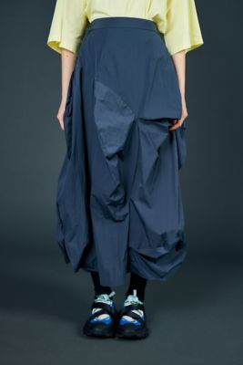 ＜三越伊勢丹/公式＞ nagonstans (Women)/ナゴンスタンス water-repellent bummpy skirt グレー163 ロングスカート【三越伊勢丹/公式】