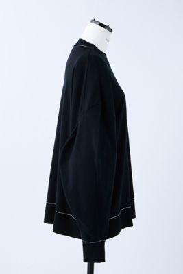 asymmetry cotton－knit slit