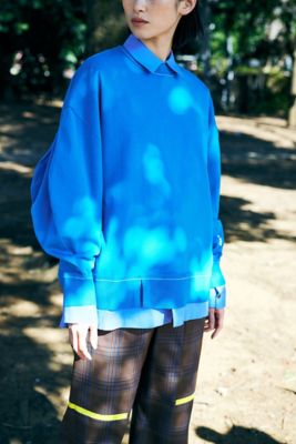 asymmetry cotton－knit slit