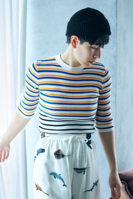 ＜nagonstans (Women)＞ｍｕｌｔｉ－ｂｏｒｄｅｒ　ｐｕｌｌｏｖｅｒ（４７０ＨＳ８７０－１２９０）