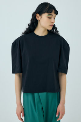 ＜三越伊勢丹/公式＞ nagonstans (Women)/ナゴンスタンス square-sleeves t-shirt クロ020 トップス【三越伊勢丹/公式】