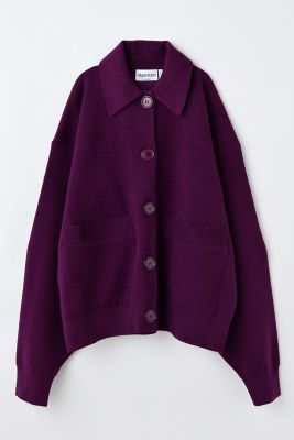 ナゴンスタンス コットン form-sleeves cardigan カーディガン レディース パープル M 24SS 470HS870-1360 M nagonstans - 【美品】 nagonstans / ナゴンスタンス | 2024SS | form
