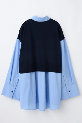 ナゴンスタンス2025秋冬knit combination shirt knit combination shirt（470IA430