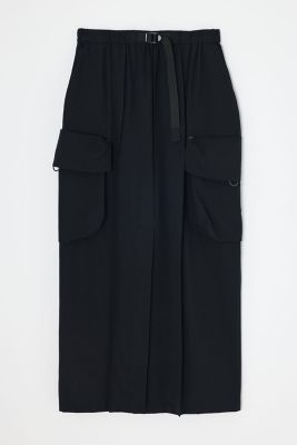 ＜nagonstans (Women)＞ｗａｂｉｉｎｇ　ｂｅｌｔ　ｓｋｉｒｔ（４７０ＩＡ４３１－０２８１）