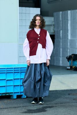 36サイズ nagonstans ナゴンスタンス デザイン　スカート nagonstans(ナゴンスタンス)｜High Density Twill manyタックSK