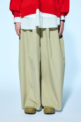 パンツ nagonstans tuck wide pants tuck wide pants / black（タックワイドパンツ / ブラック