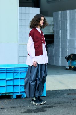 asymmetry short vest（470IA570