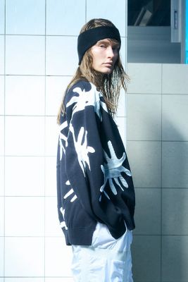 ナイナ hooded knit parker（470HS870