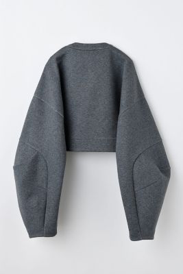 cropped wide cardigan（470IA880