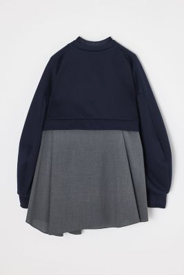 shirt layered round pullover