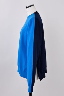 2tone－color knit pullover
