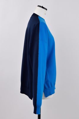 2tone－color knit pullover