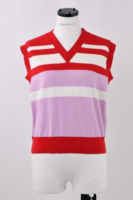 ｋｎｉｔ　ｂｏｒｄｅｒ　ｔａｎｋｔｏｐ（４７０ＩＳ１７０－１４３１）