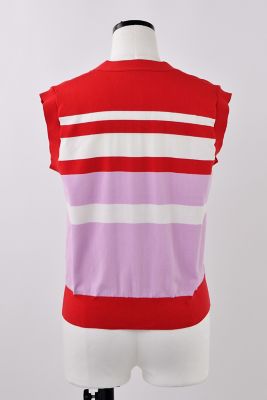 ｋｎｉｔ　ｂｏｒｄｅｒ　ｔａｎｋｔｏｐ（４７０ＩＳ１７０－１４３１）