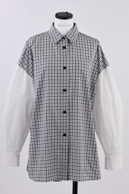 ＜nagonstans (Women)＞ｆｏｒｍ－ｓｌｅｅｖｅｖｓ　ｓｈｉｒｔ（４７０ＩＳ８３０－０２９１）