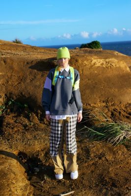 nagonstans front vents pullover トップス