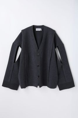 nagonstans slit cardigan ブラック M slit cardigan（470JA470－1471