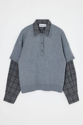 double－collar pullover（470JA870