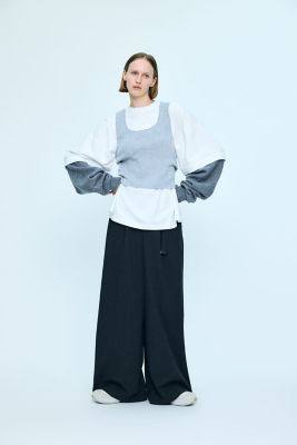 layered knit pullover（470JA880