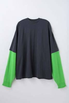layered knit pullover（470JA880
