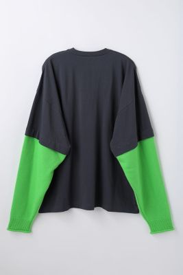 layered knit pullover（470JA880