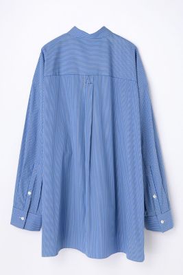 nagonstans ナゴンスタンス　今期　シャツ　over shirt ブルー nagonstans(ナゴンスタンス)｜over basic shirt/Sky の通販｜ELLESHOP