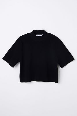 hi－neck cropped pullover（470JS170