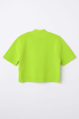 hi－neck cropped pullover（470JS170