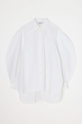 ＜nagonstans (Women)＞ｄｉａｍｏｎｄ－ｓｌｅｅｖｅｓ　ｓｈｉｒｔ（４７０ＪＳ８３０－００３１）