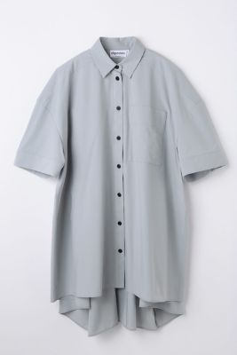 nagonstans ナゴンスタンス　square box shirt mix nagonstans(ナゴンスタンス) shirt×cut long-sleeves t-shirt