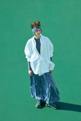 pleats design balloon skirt