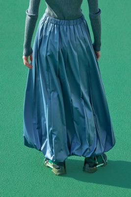 pleats design balloon skirt