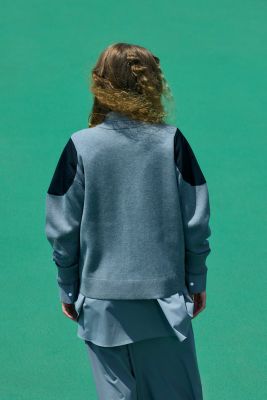 shoulder patch cardigan（470JS870