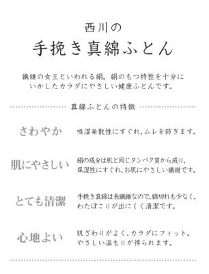 西川プレミアム　真わた掛ふとん（ＡＢ０９１５１００２）