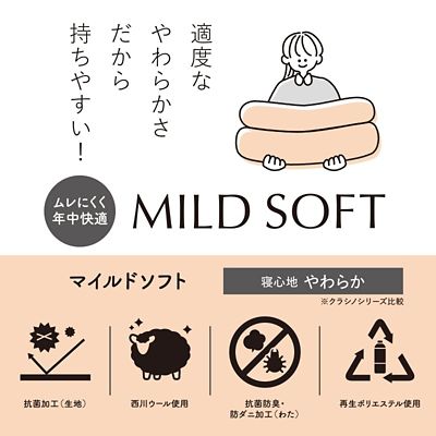 西川クラシノ敷ふとん　ＭＩＬＤ　ＳＯＦＴ（ＡＤ０２２３９０２２）