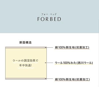 西川クラシノ敷ふとん　ＦＯＲ　ＢＥＤ　Ｄ（ＡＤ２２２７６０１３）