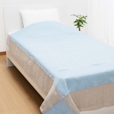 新品　麻肌掛けふとん　麻　ウォッシャブル　kinofu 西川　近江ちぢみ 楽天市場】【最短出荷】西川 洗える 近江ちぢみ本麻肌掛けふとん