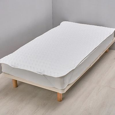 西川　ウォッシャブル　コットンベッドパッド コットンベッドパッド （シングル）100×200cm ホワイト 側生地