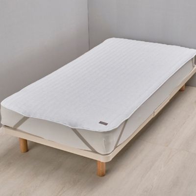 西川/ニシカワ イトリエ 先染リネン敷パッド D(CM25270607) アオ シーツ【三越伊勢丹/公式】