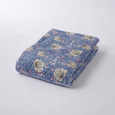 モリスギャラリー リバーシブルわた入毛布