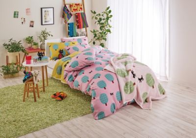 マタノアツコ綿毛布（毛羽部分）　日本製 マタノアツコ アクリルニューマイヤー毛布（毛羽部分