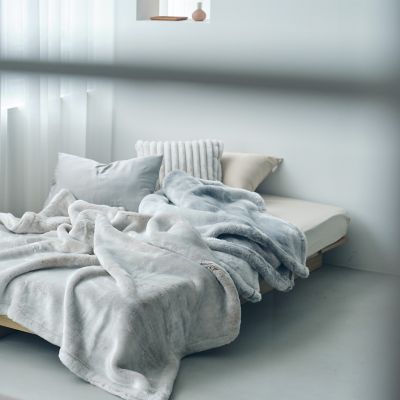 ＜西川＞ｎｉｓｈｉｋａｗａ　　アクリルニューマイヤー毛布（毛羽部分）Ｄ（ＦＱ２５２３０００６）